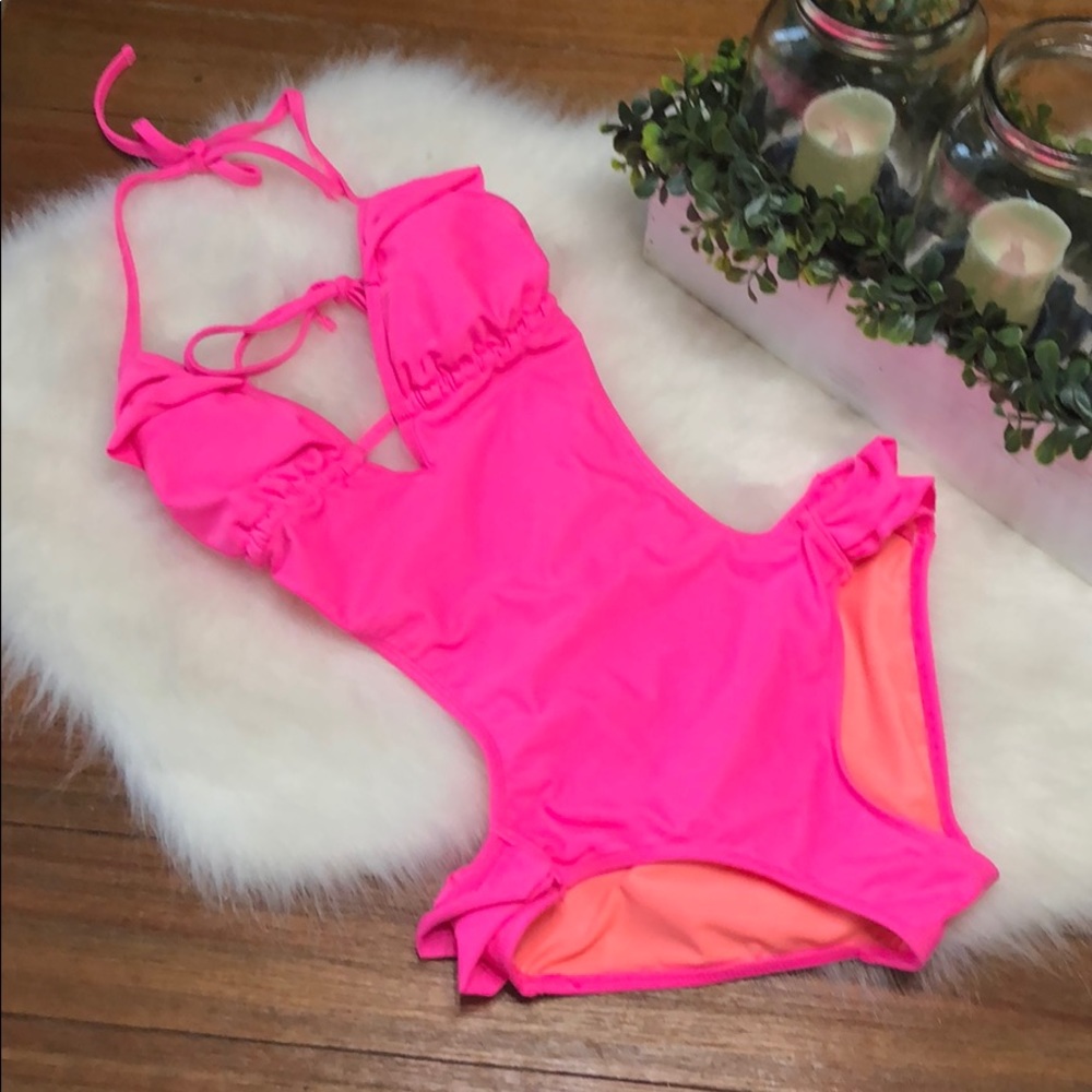 Pink swimsuit